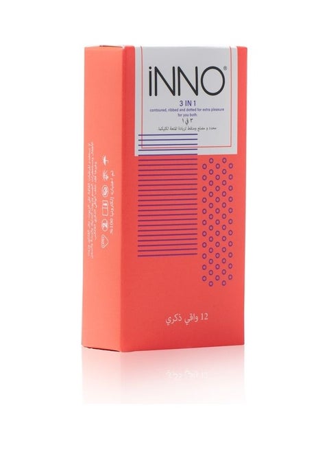 12-Piece Ribbed, Dotted Condoms
