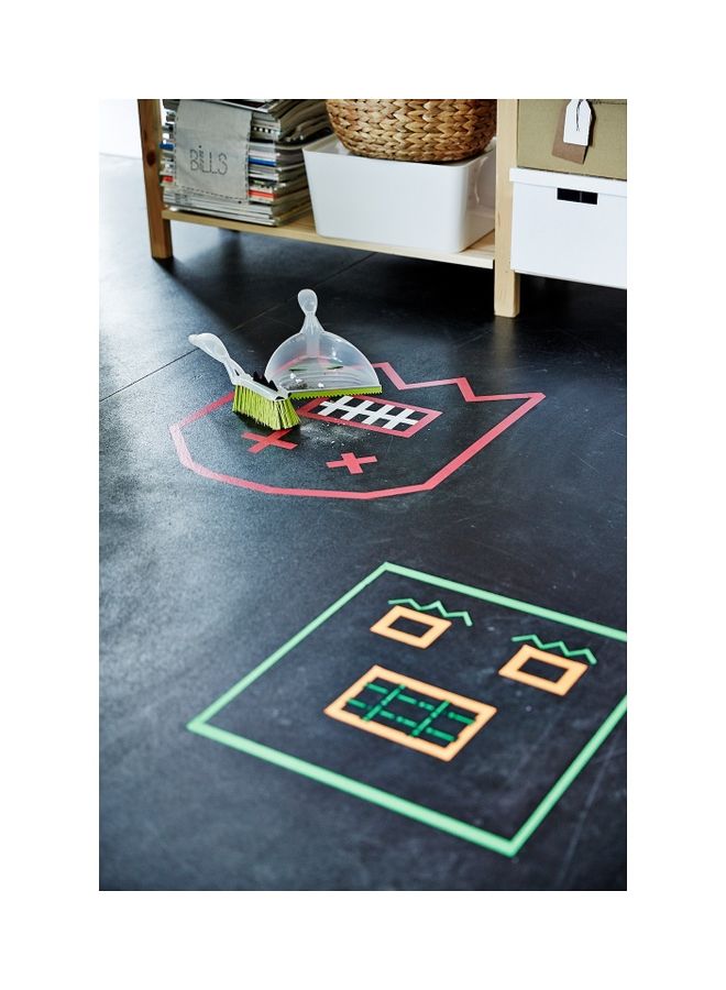 Pack Of 3 Dust Pan And Brush 3 x 20cm - Image 2