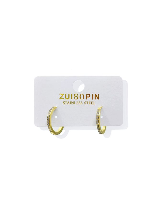 AIWANTO - Alissa Elegant Huggie Hoop Earrings - Image 1
