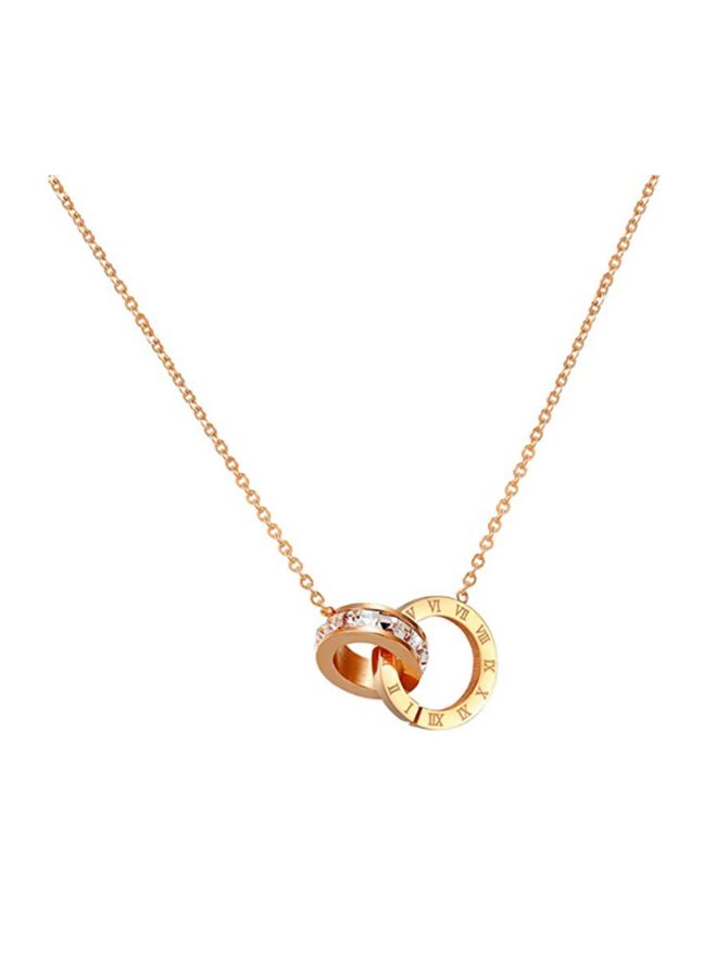 AIWANTO Alissa Interlocking Ring Pendant Necklace - Image 1