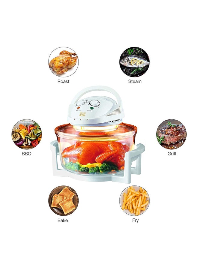 Turbo Convection Halogen Oven With Extender Ring 17.0 L 1200.0 W NBL-0099 White