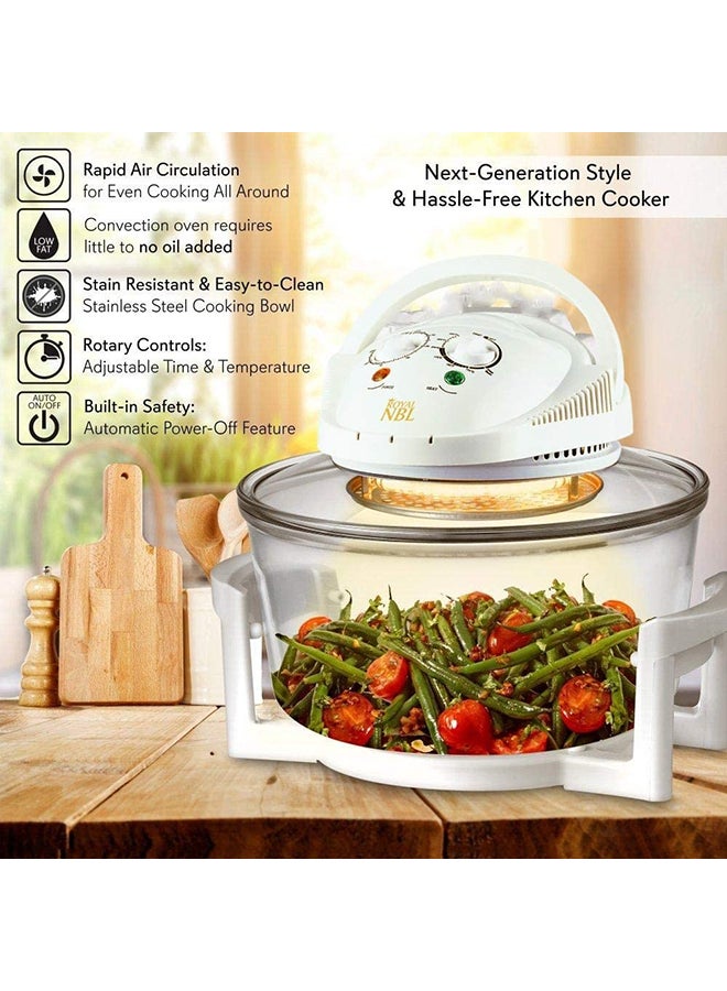 Turbo Convection Halogen Oven With Extender Ring 17.0 L 1200.0 W NBL-0099 White
