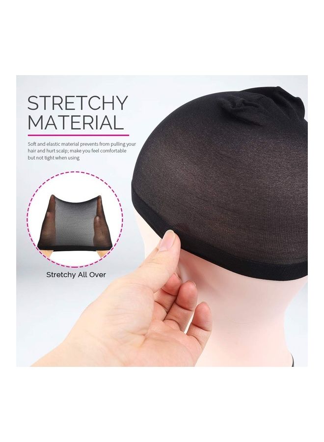 Generic 4-Piece Stocking Wig Caps Black - Image 4