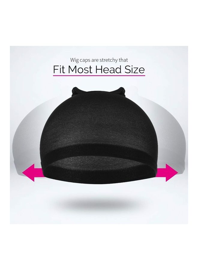 Generic 4-Piece Stocking Wig Caps Black - Image 5