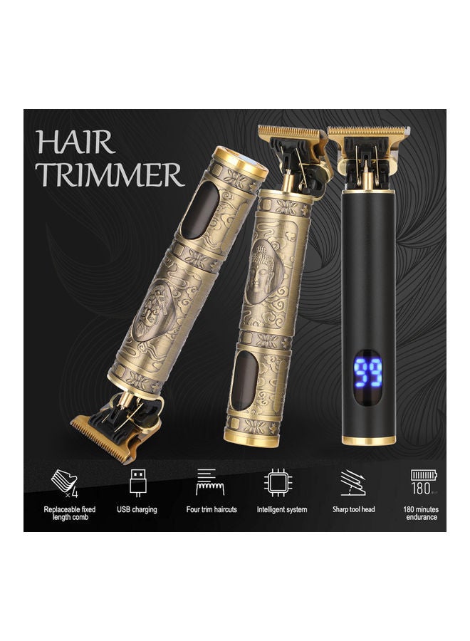 Generic Professional Hair Trimmer Kit Gold/Black  - Image 2