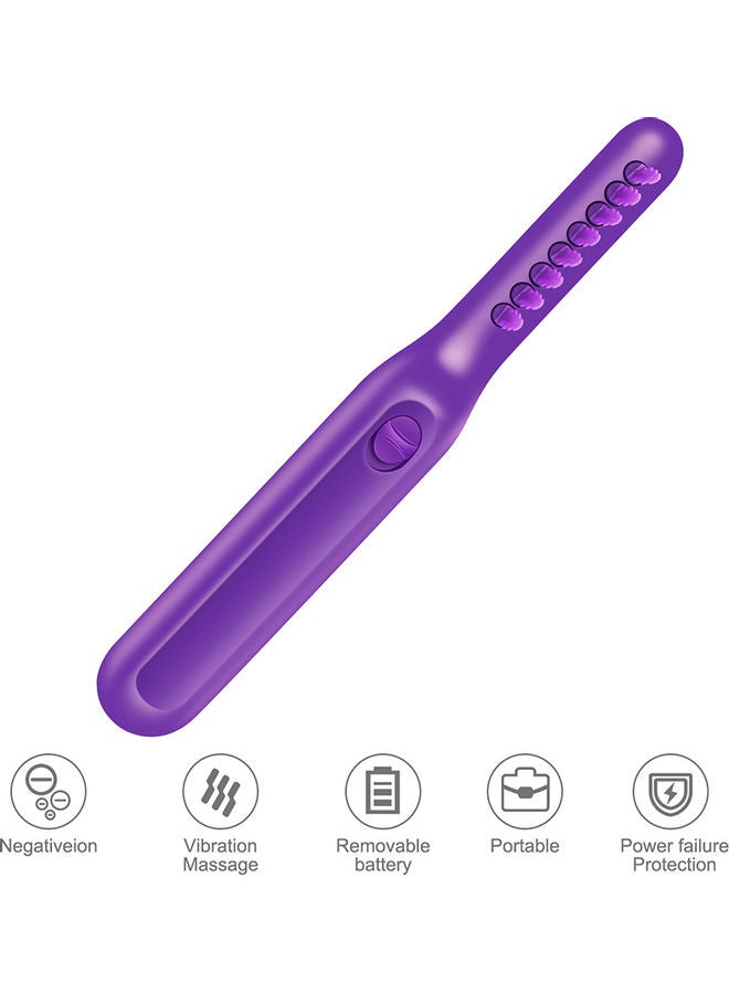 Generic Electric Detangling Comb Purple  - Image 1