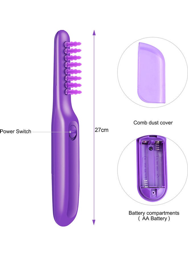Generic Electric Detangling Comb Purple  - Image 2