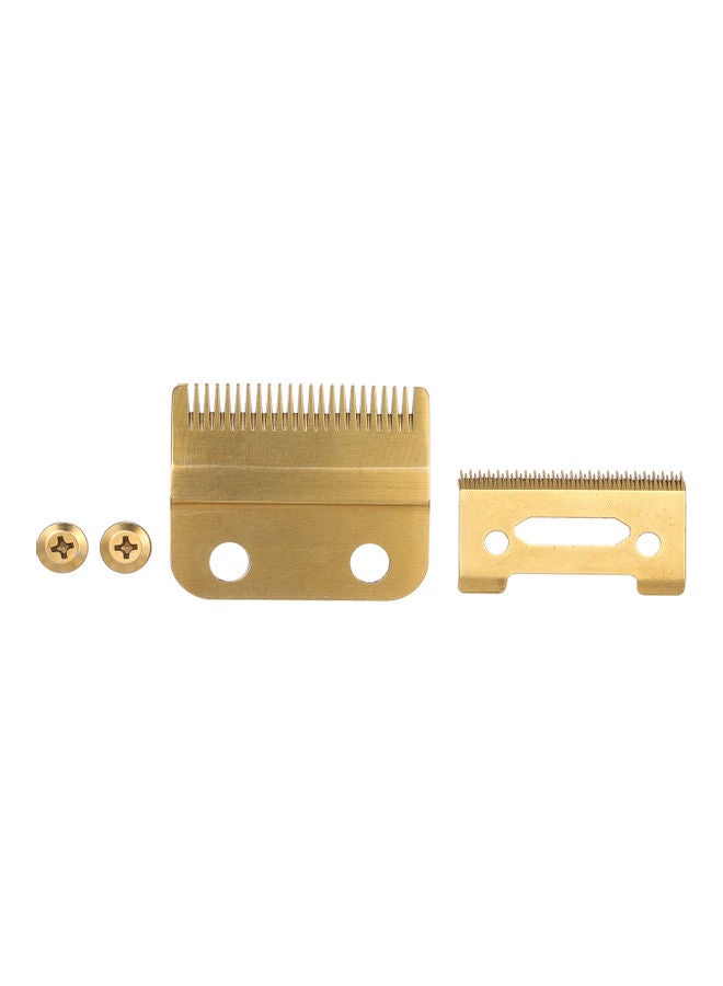 Generic 2-Piece Replacement Hair Clipper Blade Gold - Image 1