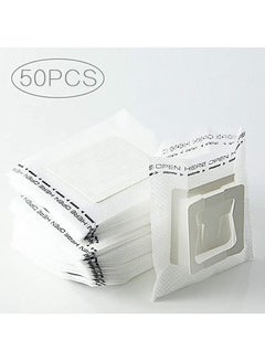 Generic 50 Pieces Disposable Tea Filter Bag White  - Image 1