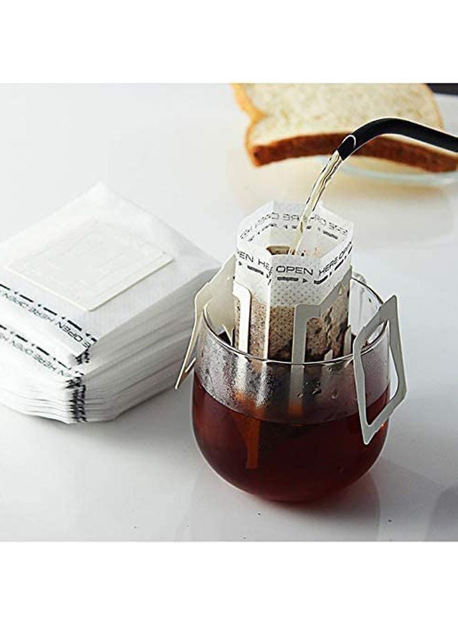 50 Pieces Disposable Tea Filter Bag White