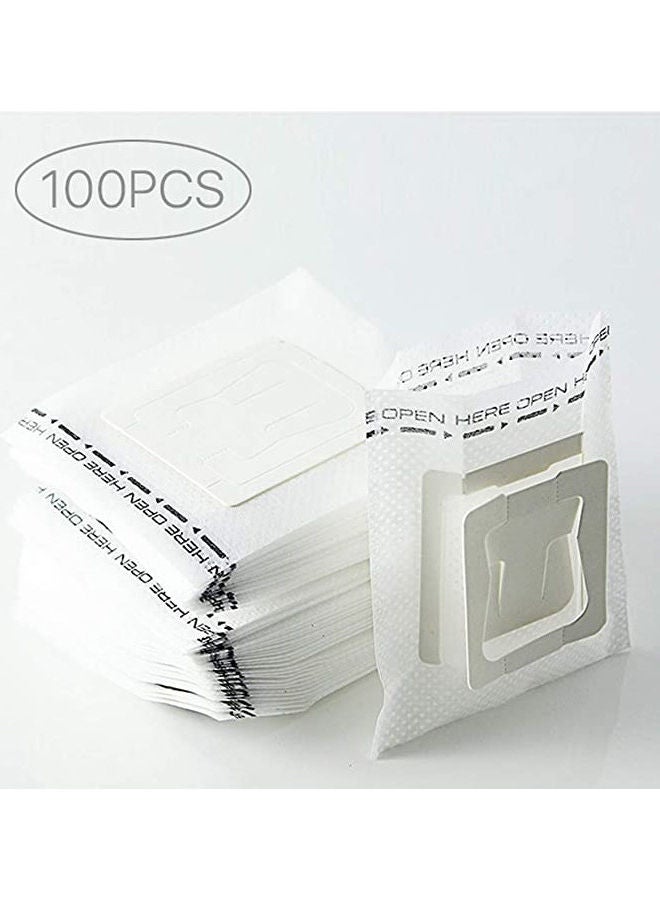 Generic 100Pcs Disposable Tea Filter Bag White  - Image 1