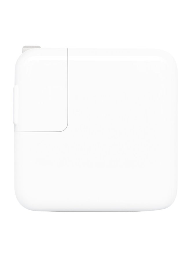Apple - USB-C 30W 2 Pin Power Adapter White - Image 1