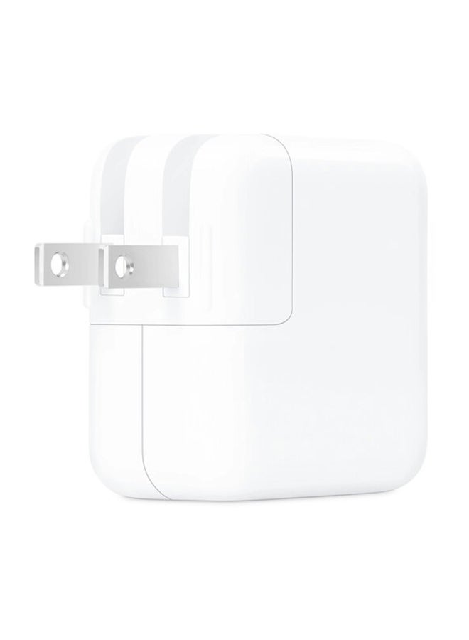 Apple - USB-C 30W 2 Pin Power Adapter White - Image 1