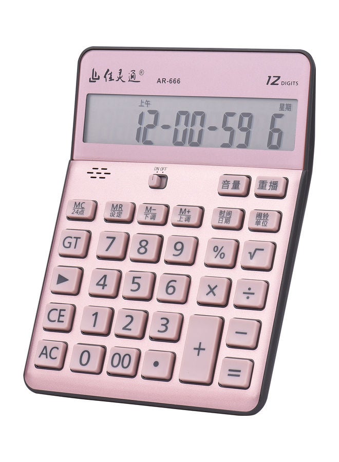 Electronic Calculator Pink - Image 1