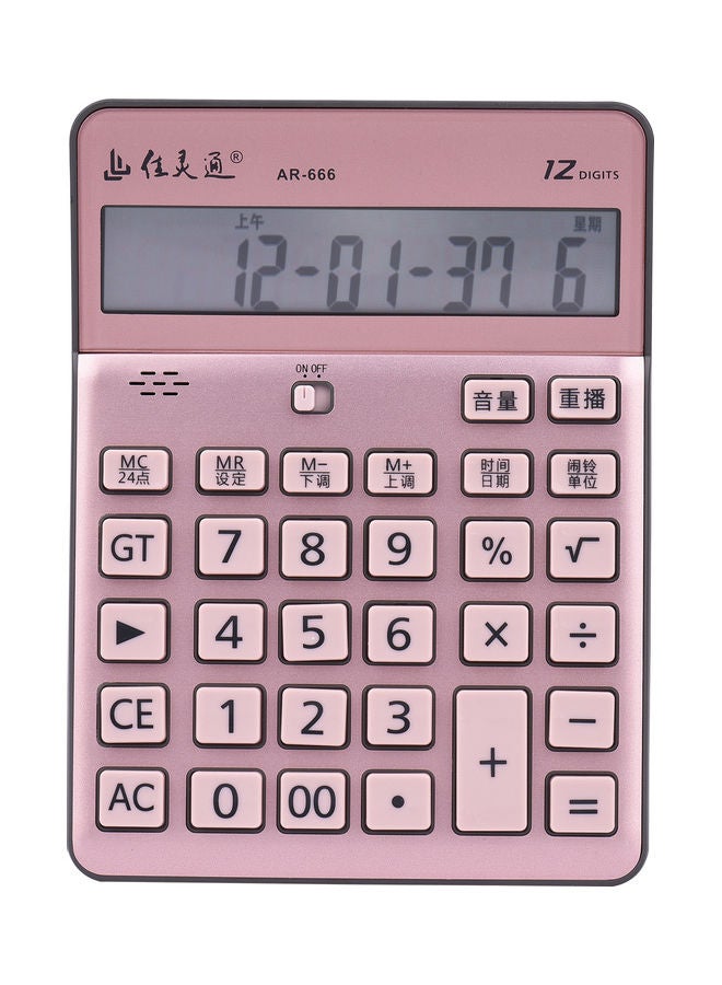 Electronic Calculator Pink - Image 2