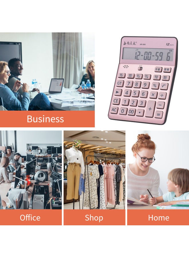 Electronic Calculator Pink - Image 3