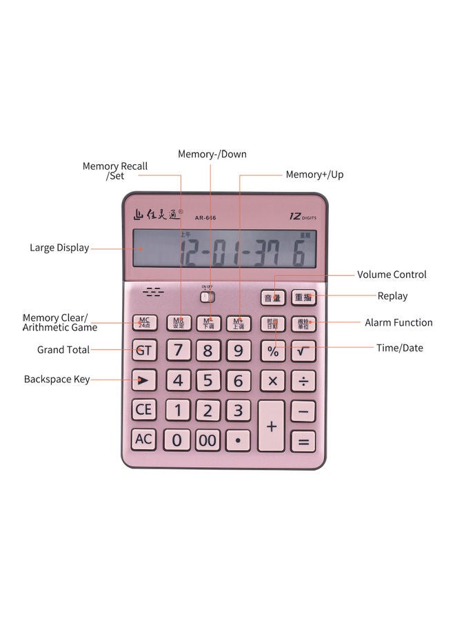 Electronic Calculator Pink - Image 5