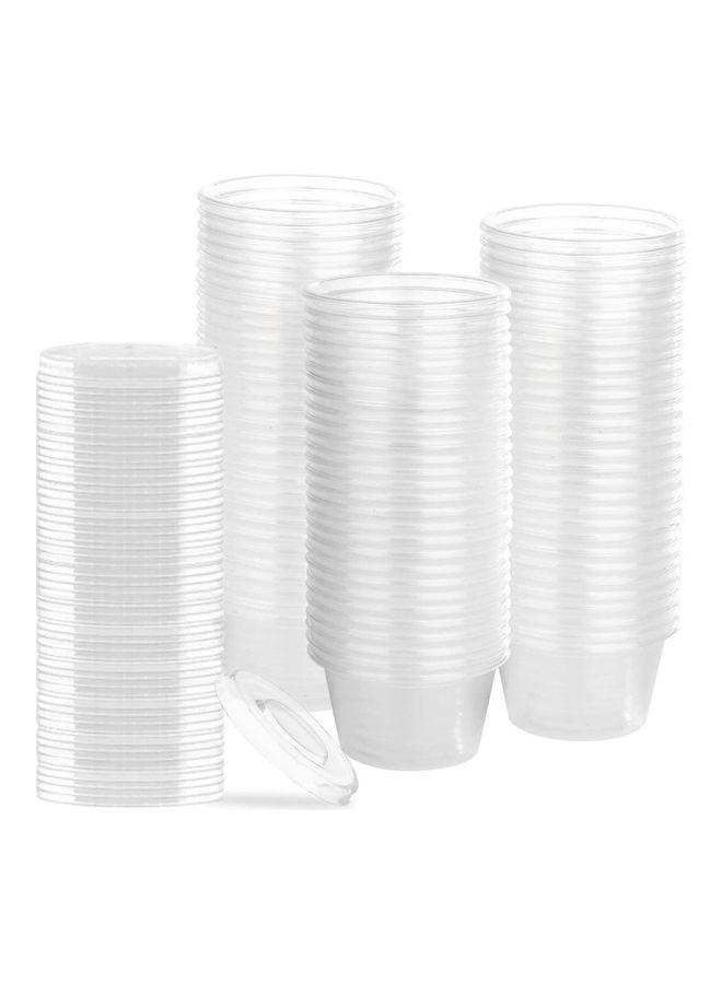 50-Piece Plastic Portion Cups Clear  - Image 2