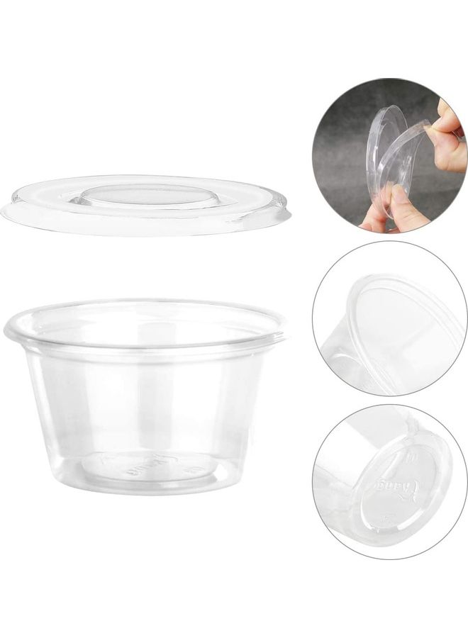 50-Piece Plastic Portion Cups Clear  - Image 3