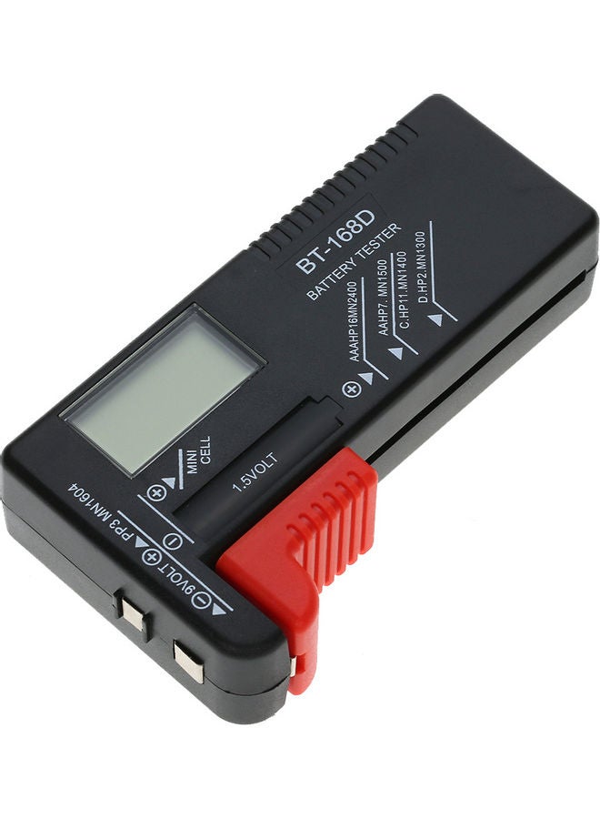 New AA/AAA/C/D/9V/1.5V Universal Button Cell Battery Volt Tester Checker Digital Display Black  - Image 1