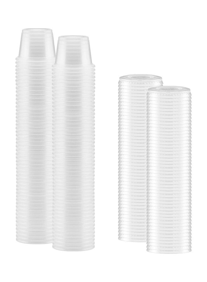 250-Piece Plastic Portion Cups Clear - Image 1