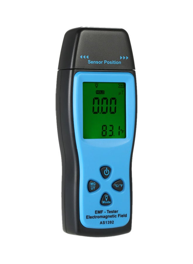 جهاز اختبار EMF رقمي صغير محمول باليد مزود بجهاز استشعار ذكي أسود/أزرق - Image 3