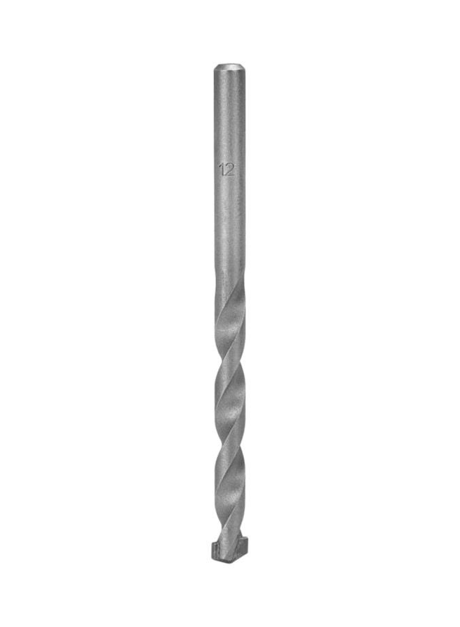 GEEPAS GMAS-12090 Masonry Bit - Impact Multi-Construction Drill Bit | Sharp & Tough Material | Ideal to Drill in Metal, Wall, Wood, And More (D12xL150xWL90 Round Shank) Silver  - Image 1