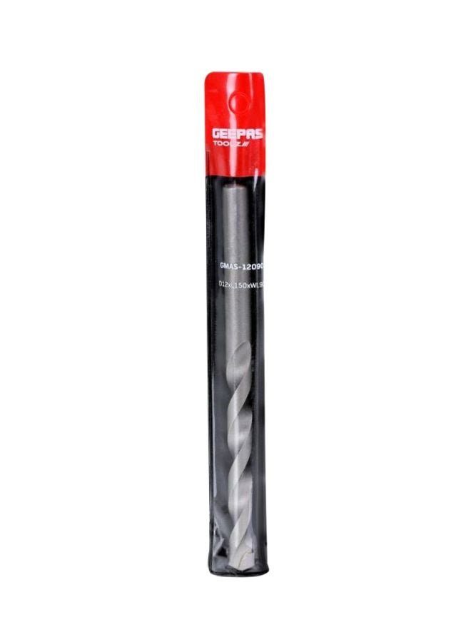 GEEPAS GMAS-12090 Masonry Bit - Impact Multi-Construction Drill Bit | Sharp & Tough Material | Ideal to Drill in Metal, Wall, Wood, And More (D12xL150xWL90 Round Shank) Silver  - Image 2