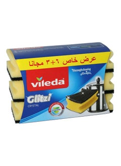 Vileda Glitzi Crystal 6+3 Promo Yellow 20x9x13cm  - Image 2