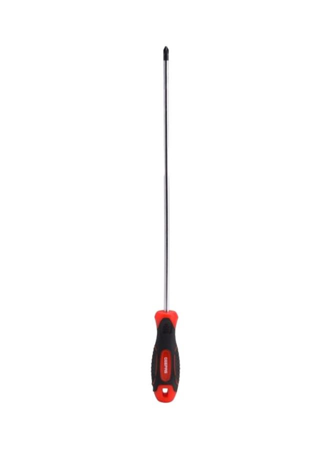 GEEPAS Professional Phillips Screwdriver Silver/Black/Red  - Image 1