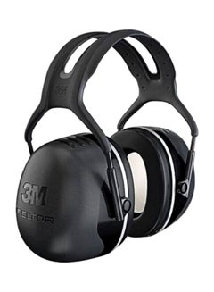 3M Peltor X5 Over-the-Head Earmuffs Blak/Silver 230grams  - Image 1