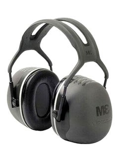3M Peltor X5 Over-the-Head Earmuffs Blak/Silver 230grams  - Image 3