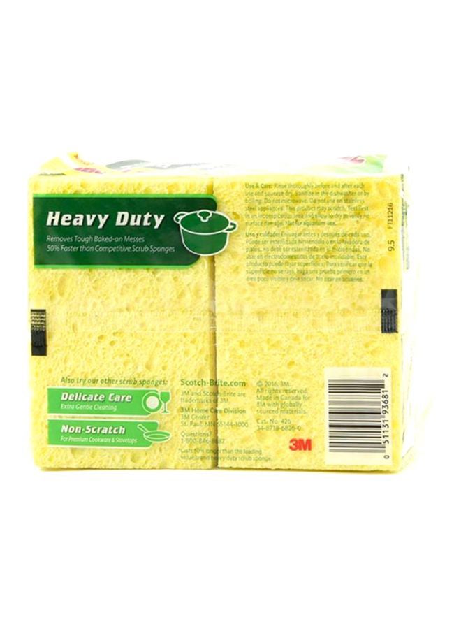 Scotch Brite - Heavy Duty Multi-Purpose Scrub Sponge Pack of 6 Multicolor 4.4 x 2.6 x 0.7inch - Image 1