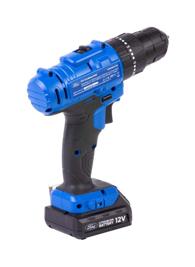 Ford 18V Li-Ion 1.5Ah Cordless Impact Drill Blue/Black  - Image 3