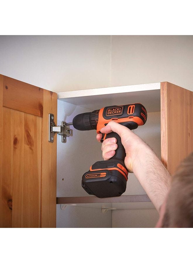 بلاك اند ديكر مثقاب مع طقم أدوات يدوية برتقالي/أسود - Image 4