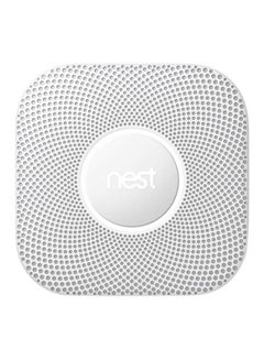 2nd Generation Battery-Powered Smoke and Carbon Monoxide Wired Alarm White 5.3 x 5.3 x 1.5inch