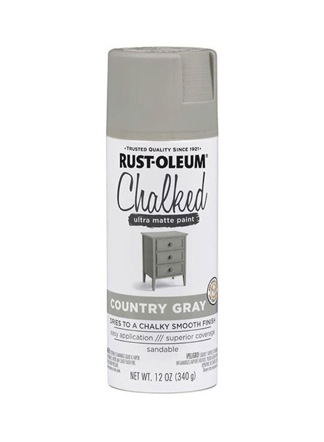 RUST-OLEUM Chalked Ultra Matte Paint (340 g, Country Gray) Multicolour 340grams - Image 1