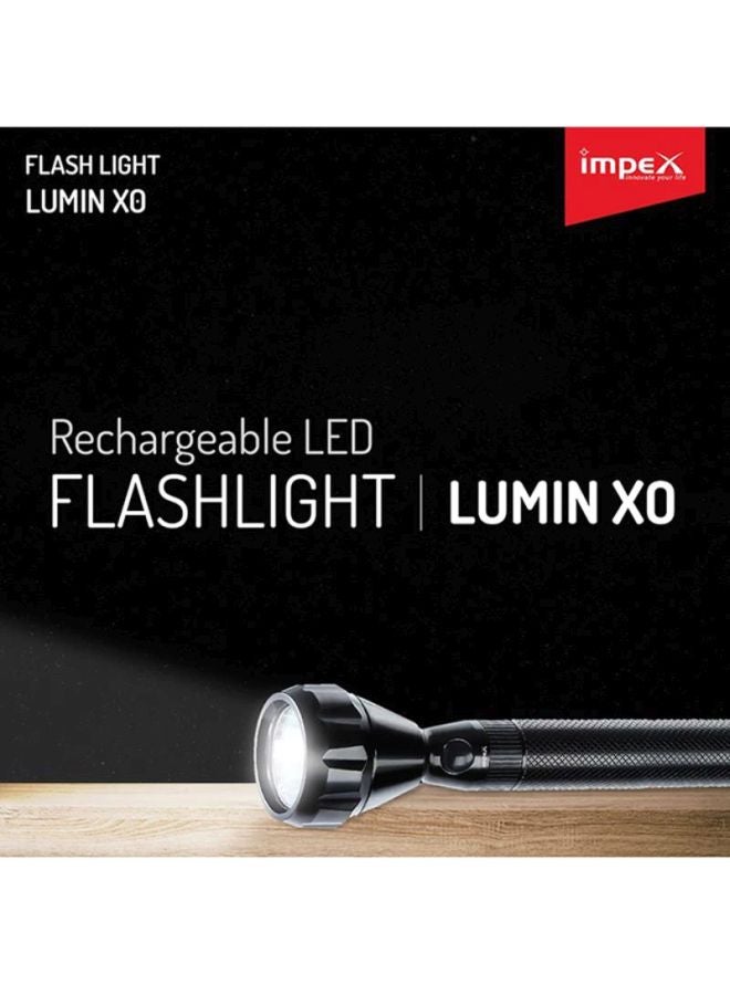 Impex - LUMIN X0 5W Cree LED Rechargeable Handheld Flashlight With Sharp And Long Range Beam, Machined Aircraft Aluminum Body Black 113mm - Image 1