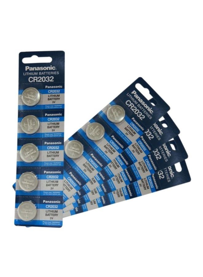 Panasonic 25-Piece Lithium Coin Battery Set Silver - Image 1