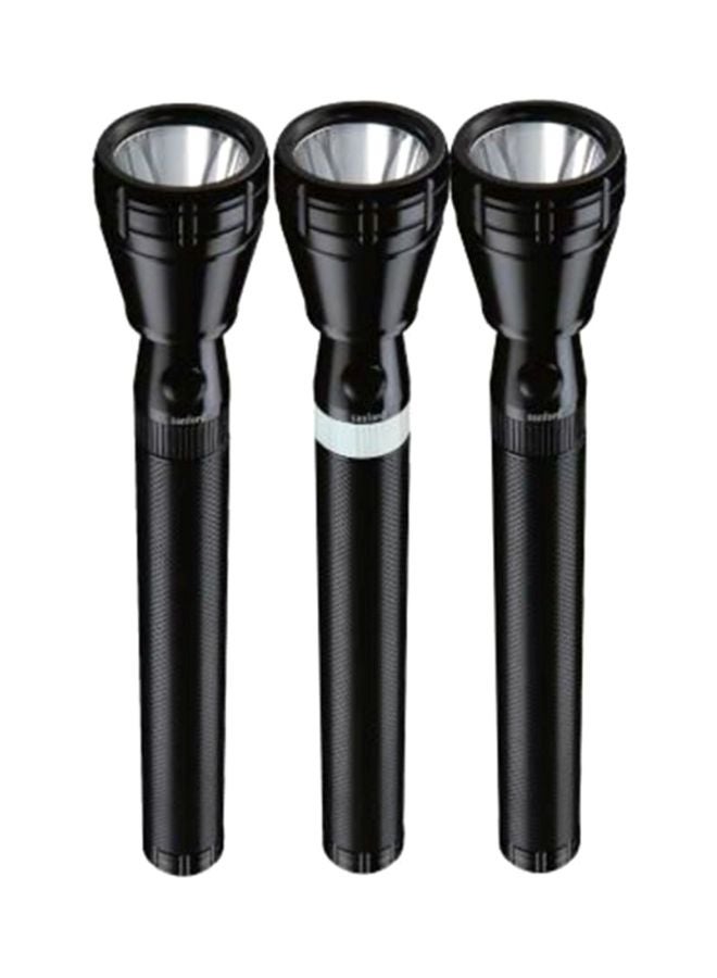 Sanford Pack Of 3 LED Rechargeable Torch Lights Black  - Image 1