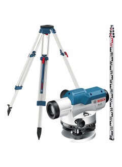 Optical Level GOL32D, GR500 Levelling Rod and BT160 Tripod Set Blue/White/Black 1.5kg