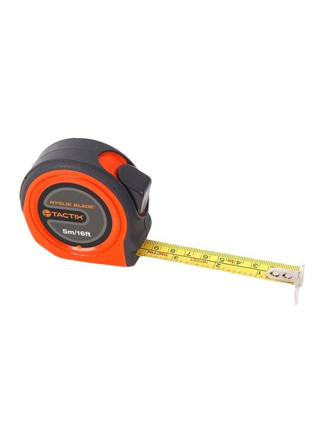 Tactix Measuring Tape Black/Orange 5meter - Image 1