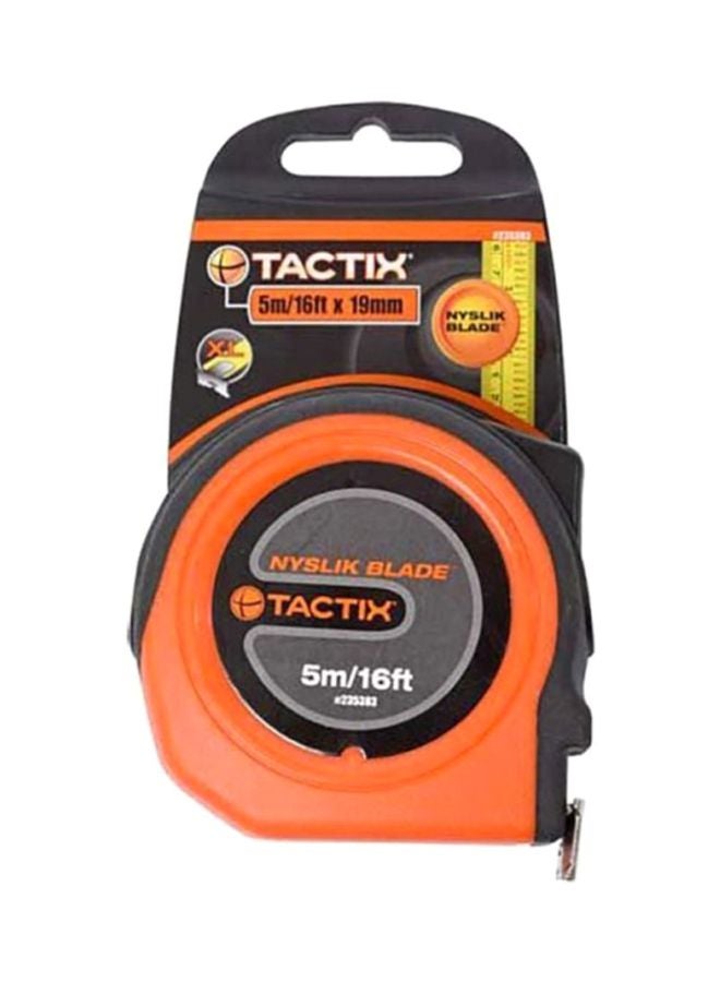 Tactix Measuring Tape Black/Orange 5meter - Image 2