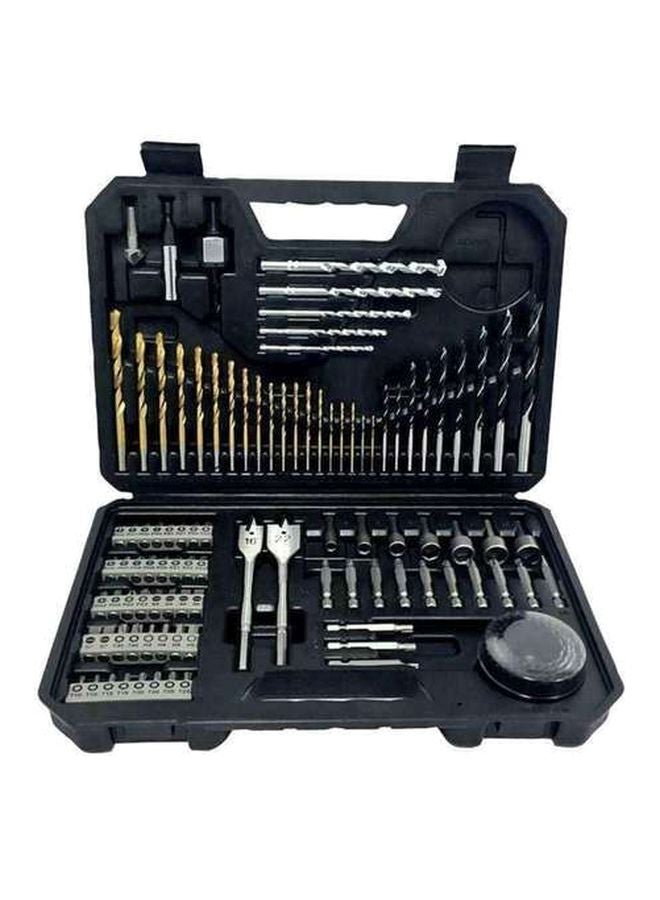 بوش طقم لقم مثقاب ومفكات براغي من 103 قطع فضي/ أسود/ ذهبي - Image 1