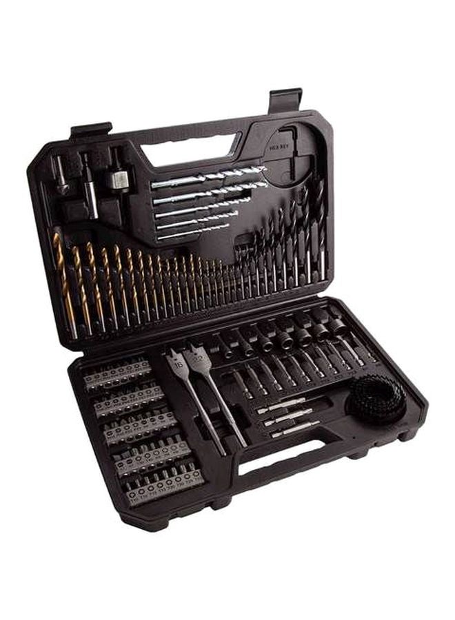 بوش طقم لقم مثقاب ومفكات براغي من 103 قطع فضي/ أسود/ ذهبي - Image 2