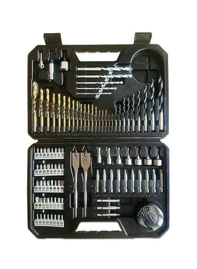 بوش طقم لقم مثقاب ومفكات براغي من 103 قطع فضي/ أسود/ ذهبي - Image 3