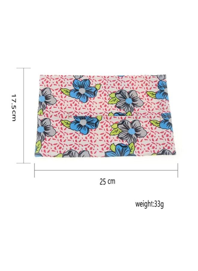 Printed Design Tissue Storage Box Multicolour 25x17.5cm