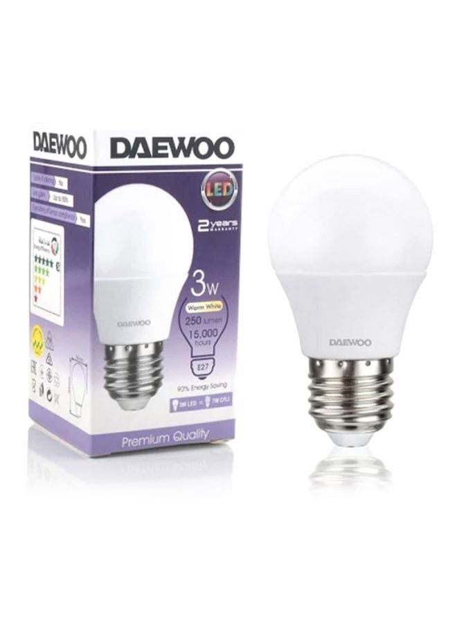 دايو مصباح LED بضوء دافئ طراز Dl2703D أبيض  - Image 2