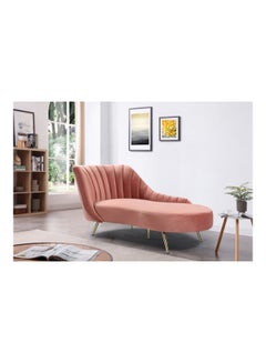 Melrose Chaise Lounge Pink 89 x 188 x 95cm
