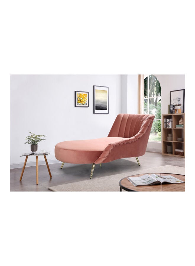 Home Box - Melrose Chaise Lounge Pink 89 x 188 x 95cm - Image 1